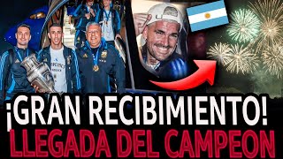 ASÍ RECIBIÓ ARGENTINA a sus CAMPEONES de AMÉRICA REACCIÓN de la PRENSA [upl. by Marrin]