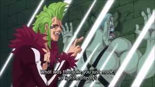 Bartolomeo defends Luffy using his power [upl. by Rehpotsirhc]