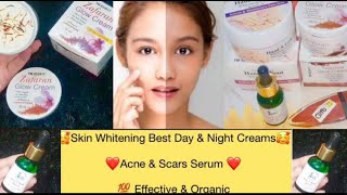 Skin Whitening Zafran Glow Cream  Hand amp Foot cream  Acne scars Serum Zarnab channel [upl. by Wilfred103]