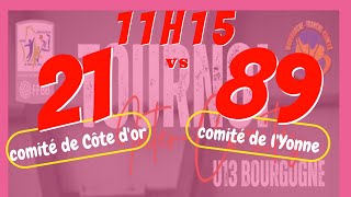 TIC U13F Côte dor vs Yonne [upl. by Anirdna]