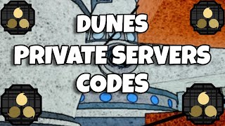 20 Private Server Codes For Dunes  Shindo Life [upl. by Cirala204]