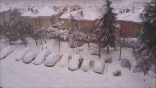 67 Ocak 2017 İstanbul Başakşehir kar yağışı Time lapse [upl. by Zetes]