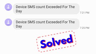 Fix device sms count exceeded for the day  google pay couldnt send sms problem solved [upl. by Aehsat903]