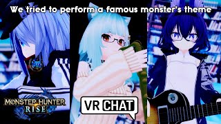 VRChat Shorts  We tried to perform a famous monsters theme in VRChat [upl. by Niamrej701]