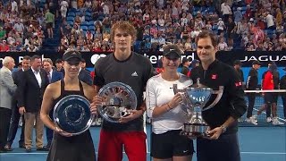 Trophy presentation ceremony  Mastercard Hopman Cup 2019 [upl. by Auerbach]