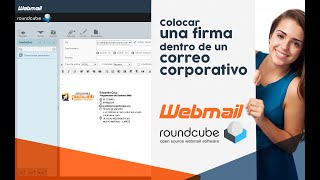 Colocar una firma digital en Webmail con Rouncube super facil [upl. by Annaehs771]