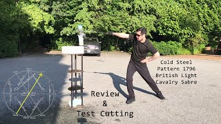 Pattern 1796 British Light Cavalry Sabre Review and Test Cutting Reproduction by Cold Steel [upl. by Donela]