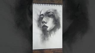 Charcoal drawing charcoalart drawing doodles art dibujo arte goth Gothic [upl. by Sydelle]