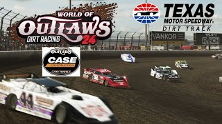 World Of Outlaws 24  Outlaw Late Models  Texas Motor Speedway Dirt Track [upl. by Carrel155]