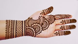 Very Easy Simple Mehndi design for handsMehandi ka designMehandi designMehndi designsमहेंदी [upl. by Hajile]