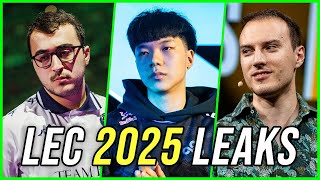 EVERY LEC ROSTER LEAK FOR 2025 SO FAR  YamatoCannon [upl. by Starling]