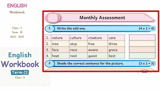 EE 5th standard English term 2 work book answers monthly assessment [upl. by Hardej]