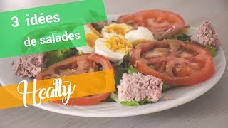 3 idées de salades healthy [upl. by Hanzelin]