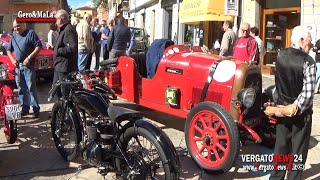 Giornata Naz del Veicolo d’Epoca a Vergato  Mori e la sua Fiat 501 del 1921 due moto e un gokart [upl. by Innej]