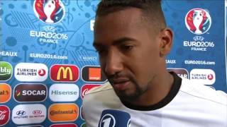 EURO2016  Deutschland vs Italien 02072016  Jerome Boateng im Interview nach dem Spiel [upl. by Eatnad]