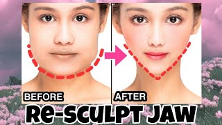 V Shape Face Exercise  Face Excercise to Slim Down Your Face and Get V Shaped Face [upl. by Whitford871]