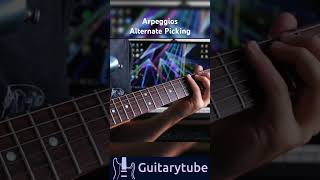 Guitar Tutorial  Arpeggios Alternate Picking by Alan guitartutorial guitarlesson guitar tabs [upl. by Drucy]