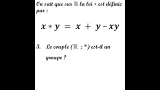 ALGEBRE  STRUCTURE ALGEBRIQUE  LOI DE COMPOSITION INTERNE  SEANCE 1 PARTIE 2 [upl. by Jelene]