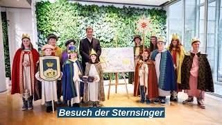 Besuch der Sternsinger in der Bayerischen Staatskanzlei  Bayern [upl. by Arehahs]