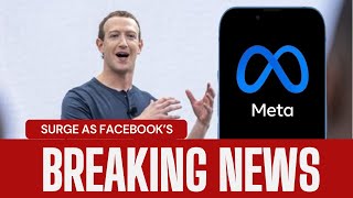 Meta Shares Surge As Facebook’s Parent Company Announces First Ever Dividend meta stock go up today [upl. by Sirromaj]