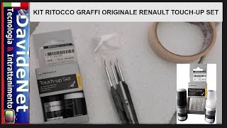 ELIMINARE GRAFFI CON KIT RITOCCO RENAULT ORIGINALE touch up set renault kit [upl. by Rozamond]