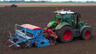 Zomertarwe zaaien amp ploegen  Drilling spring wheat amp ploughing  Pflügen  Fendt  Lemken  Ovlac [upl. by Eiramlatsyrc]