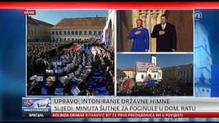 Hrvatska Himna  Inaguracija Kolinde Grabar Kitarovic [upl. by Nidla]