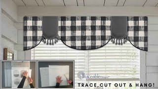 Traceable Designer MultiStyle Swag Valance Kit  No Sewing [upl. by Elacim]