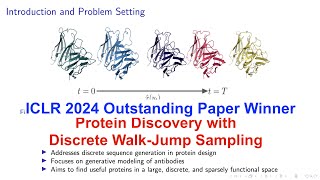 ICLR 2024 Outstanding Paper Winner Protein Discovery with Discrete WalkJump Sampling [upl. by Nothgierc]