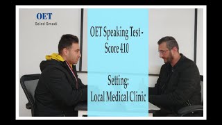 OET Speaking Test  Score 410  PLAB  USMLE  GMC [upl. by Bell]