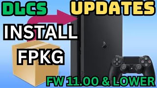 How to Install PS4 Games DLC amp Updates on 1100 Jailbreak [upl. by Nancey479]