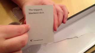 Cards Against Humanity How to remove the secret card from The Bigger Blacker Box [upl. by Isolde11]