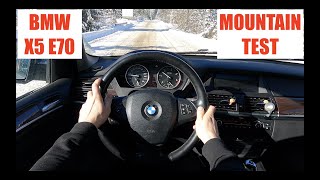 BMW X5 35d E70 2011 286HP  POV 4K  TEST DRIVE  MOUNTAIN VIEWS  SNOWY ROADS [upl. by Lemuelah]