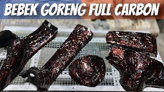 Skinning Carbon Forged Metalic Merah Body Fiz R  Bebek goreng full carbon [upl. by Gibeon744]