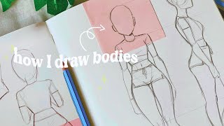 How I draw bodies 💓 [upl. by Sirap218]