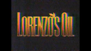 Lorenzos Oil quotnow playing in select areas starts Friday at a theater near youquot 1993 trailer [upl. by Anomahs]