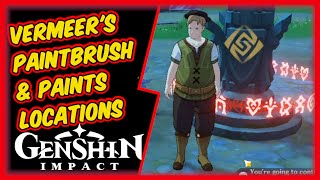 Genshin Impact Vermeers Paintbrushes and Paints Location Vermeers World Quest Guide [upl. by Riggs]