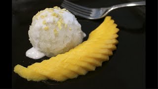 Mango amp Sticky Rice Recipe ข้าวเหนียวมะม่วง  Hot Thai Kitchen [upl. by Anilahs]