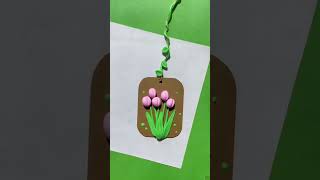 Clay diy wall hangingclaycraft vairalshort diy clayvideos clay artvairalvideo [upl. by Rehpotsyrhc]