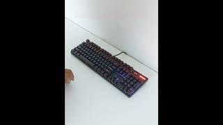 RAPOO V500PRO Backlit Mechanical Gaming Keyboard [upl. by Nomed355]