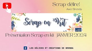 Scrap en kit Janvier 2024 Calendrier Chevalet [upl. by Geminian]