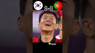 🇰🇷 Korea vs🇵🇹 Portugal  2022 World Cup Highlights football shorts [upl. by Rafa]