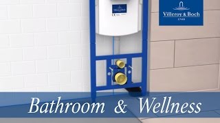 How to install  ViConnect WC frame  Villeroy amp Boch [upl. by Sirotek]