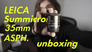 Unboxing my Leica dream lens again Summicron 35 ASPH [upl. by Jecho]