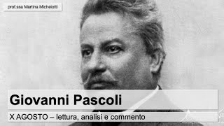 Pascoli  X Agosto lettura analisi e commento [upl. by Oilicec]