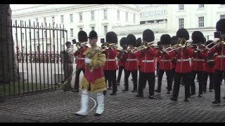 Scots Guards Parade from Wellington Barracks to Receive New Colours [upl. by Pammy408]