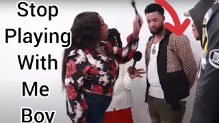 Pop The Balloon Jamaica She hit this guy 😬 Husbands Reaction 😂 poptheballoon fypyoutube reaction [upl. by Areip]