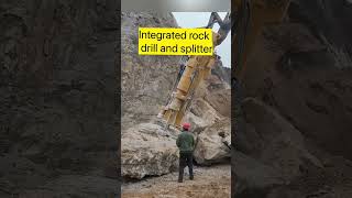 Integrated rock drill and splitter that can work for 500 hours without replacing spare parts [upl. by Ahsehyt]