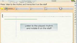 Ear Training  Rhythm Dictation exercise [upl. by Suoinuj]