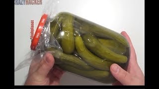 HOW TO MAKE CRUNCHY CUCUMBER PICKLES BY CRAZY HACKER [upl. by Kirred]